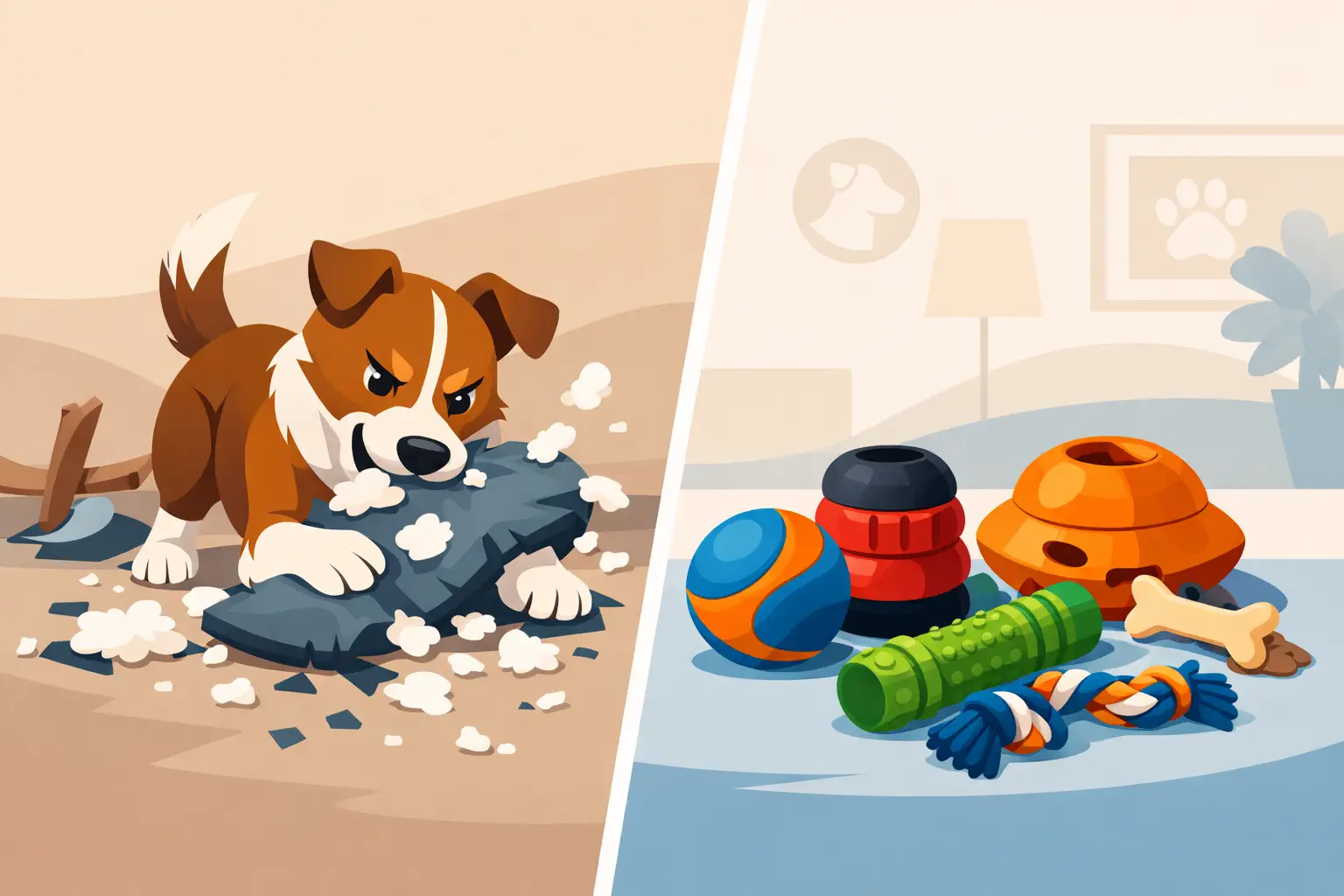 Jouets d’occupation pour chien destructeur